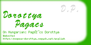 dorottya pagacs business card